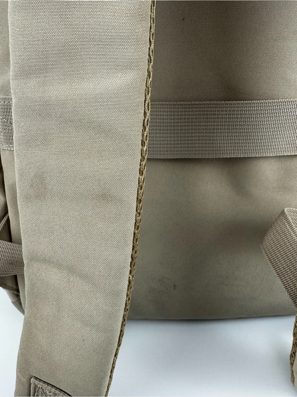 Lovevook Beige and Cream Travel Diaper Backpack